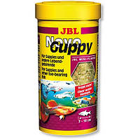 Основной корм JBL NovoGuppy для живородящих рыб, например, гуппи, 250 мл