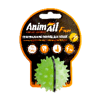 Игрушка AnimAll Fun Каштан мяч, 5 см, зеленый