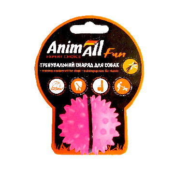 Іграшка AnimAll Fun Каштан м&apos;яч 5 см, кораловий
