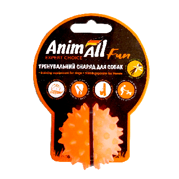Іграшка AnimAll Fun Каштан м&apos;яч 5 см, помаранчевий