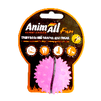 Игрушка AnimAll Fun Каштан мяч, 5 см, фиолетовый