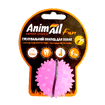 Іграшка AnimAll Fun м&apos;яч каштан 5 см фіолетовий