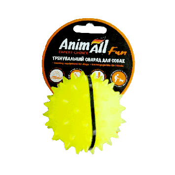 Іграшка AnimAll Fun м&apos;яч каштан 7 см жовтий
