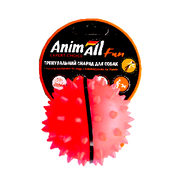Іграшка AnimAll Fun м&apos;яч каштан 7 см кораловий