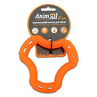 Игрушка AnimAll Fun кольцо 6 сторон, оранжевое, 12 см