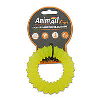 Игрушка AnimAll Fun кольцо с шипами, желтое, 9 см