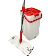 Швабра з відром 6 л Scratch Cleaning Mop зі складаною ручкою та системою віджимання насадки мікрофібри