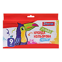 Крейда кольорова 1Вересня 9 шт. JUMBO "Zoo Land"