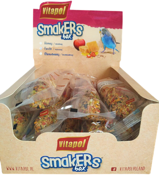 Колба Vitapol Smakers Box для папугай, зі смаком фруктів