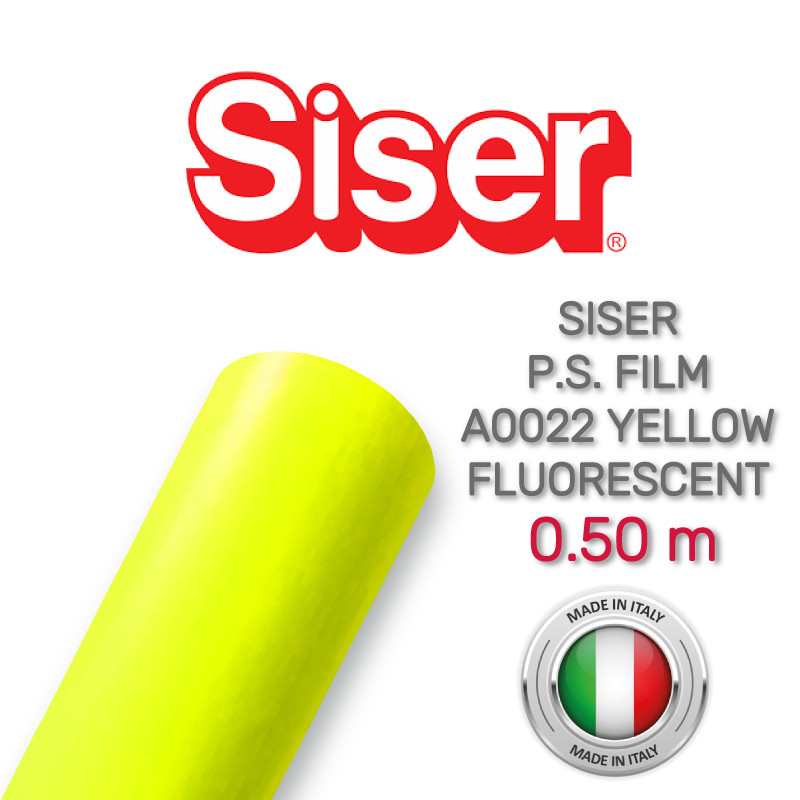 Siser PS. Film A0022 Fluorescent Yellow (Плівка для термопереносу флуоресцентна жовта)