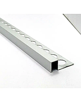 П-образный бордюр для плитки АДБ 12 2.7м Серебро