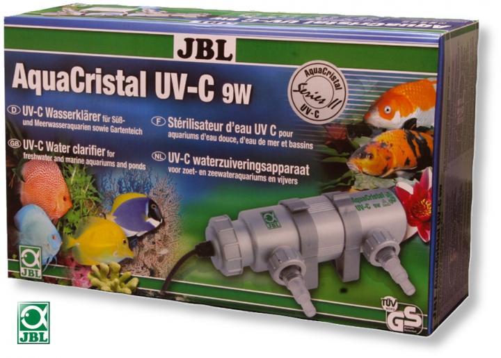 Ультрафиолетовый стерилизатор JBL AquaCristal UV-C 9 Вт для быстрого устранения помутнения воды в аквариуме - фото 1 - id-p1649231257