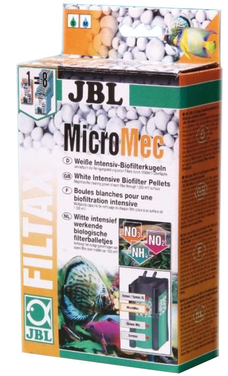 Шарики из спечённого стекла JBL Micromec для расщепления загрязняющих веществ в аквариумном фильтре, 650 г - фото 1 - id-p1649231341