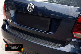 Накладка на задній бампер Volkswagen Polo V 2016-2019 р. в. Поло