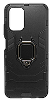 Накладка Xiaomi Redmi Note 10/Note 10S Чорний Magnetic Armor Ring Honor