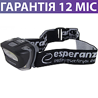 Налобный фонарь Esperanza Head Lamp LED Lynx, светодиодный фонарик на голову (лоб)