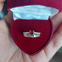 Я кохаю тебе, Перстень жіночий з камінням, обручне, обручка для заручин, перстень для пропозиції., фото 4