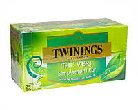 Чай зеленый Twinings Pure Green Tea в пакетиках, 37,5 г (25шт*1,5г) (5055953902463)