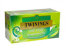 Чай зелений Twinings Pure Green Tea в пакетиках, 37,5 г (25 шт.*1,5г)