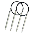 Спиці кругові 3.00mm-60cm Basix Aluminum, KnitPro, фото 5