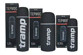 Термос TRAMP Soft Touch 0,75 л, Сірий, фото 3