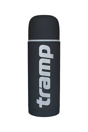 Термос TRAMP Soft Touch 0,75 л, Сірий, фото 1