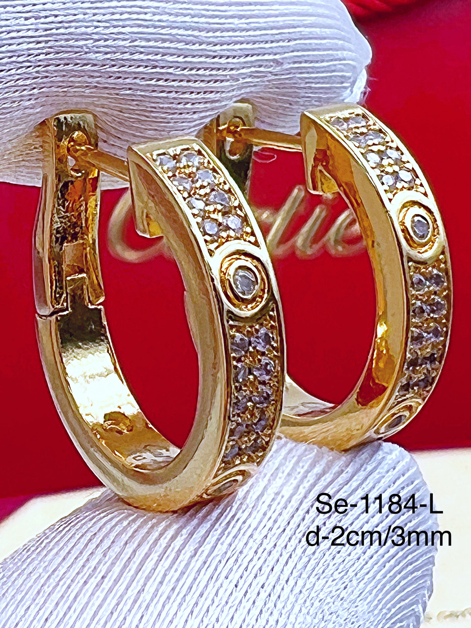 Сережки Stainlees Steel преміум (14-К)