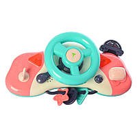 Музыкальная игрушка Руль KAICHI K999-85B 27 см (Розовый), World-of-Toys