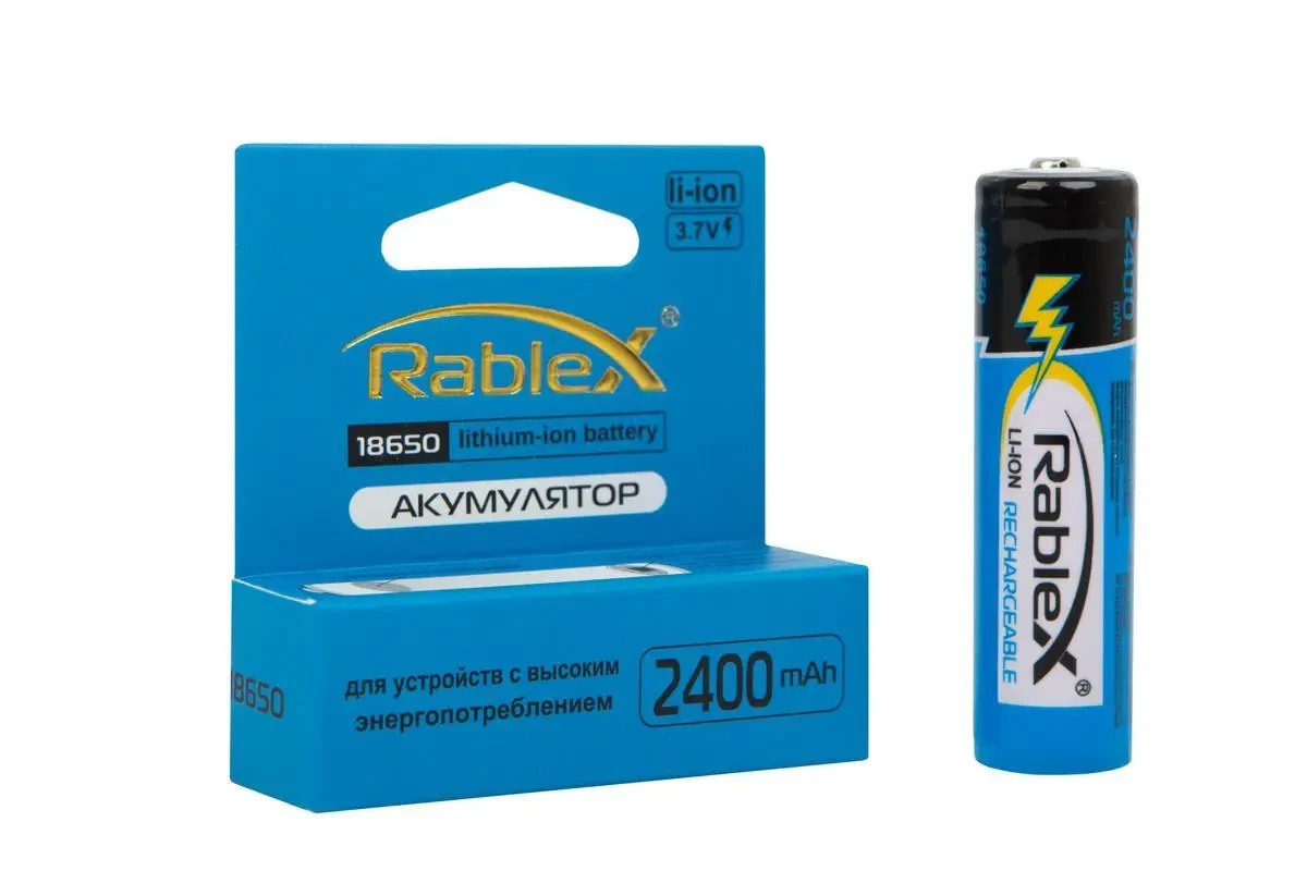 Акумулятор 18650 Rablex 2400mAh із захистом