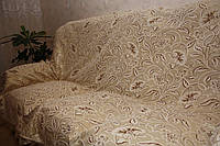 Бежевая орхидея комплекты на диван и два кресла ( дивандеки) полутороспальные