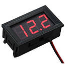 Вольтметр в корпусі 4.5-30, червоний, фото 2