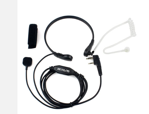 Гарнітура ларингофон Retevis для рації Baofeng UV-5R, UV-82, 888, Kenwood та ін., фото 1