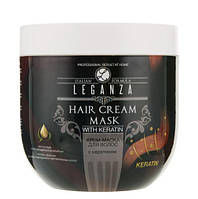 Крем-маска для волосся з кератином Leganza Cream Hair Mask With Keratin (без дозатора)