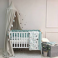 Комплект постельного детского белья в детскую кроватку для новорожденных Bamby с друзьями