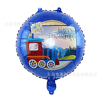 Воздушный фольгированный шар Happy Birthday паровозик (Китай)