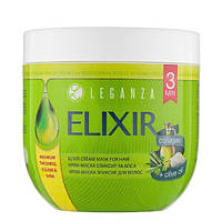 Крем-маска "Еліксир з колагеном і оливковою олією" Leganza Elixir Cream Mask For Hair (без дозатора)