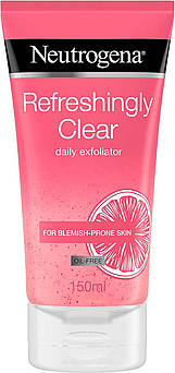 Щоденний скраб для свіжості жирної та проблемної шкіри Neutrogena Refreshingly Clear Daily Exfoliator 150 мл