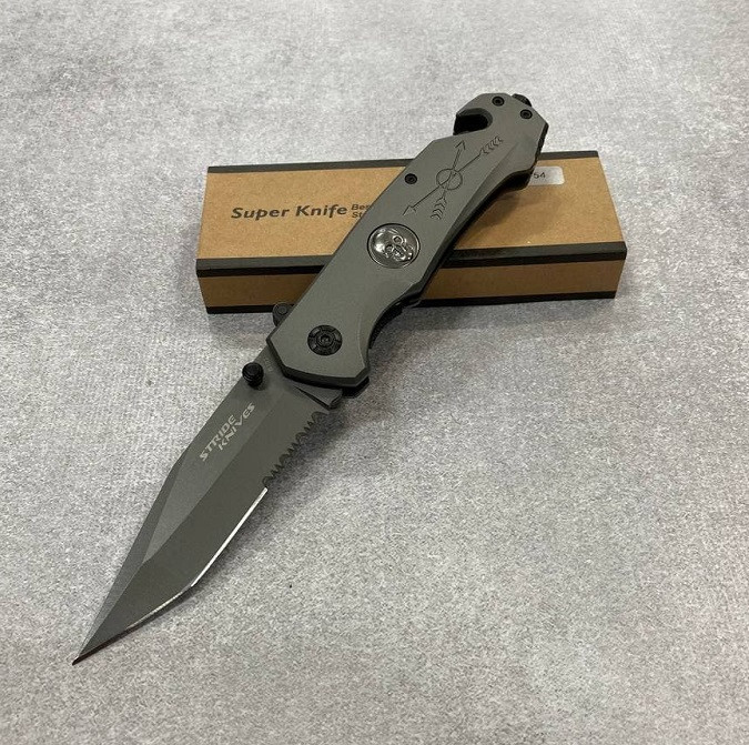 Ніж складаний Stride Knives GT-54 23см Сірий (2_010349)