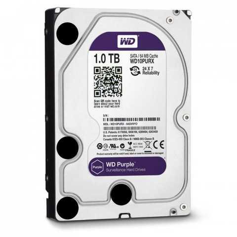 Жорсткий диск Western Digital Purple 1TB 5400rpm 64MB WD10PURX 3.5 SATA III (3_01949)