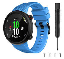 Ремінець для Garmin Forerunner 45 Swim 2 (блакитний)