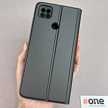 Чохол-книга для Xiaomi Redmi 9C з підставкою софт тач чохол книжка на телефон сяомі редмі 9с чорна P8B, фото 3