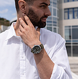 Класичний чоловічий механічний годинник з автопідзаводом на шкіряному ремінці з японським механізмом, фото 4