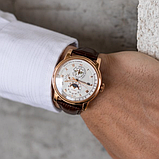 Наручний класичний механічний годинник Lobinni з автопідзаводом з японським механізмом, фото 5