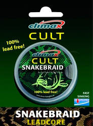 Лідкор Climax Cult Snake Braid 10m 30lbs (колір:silt (мул/коричневий)