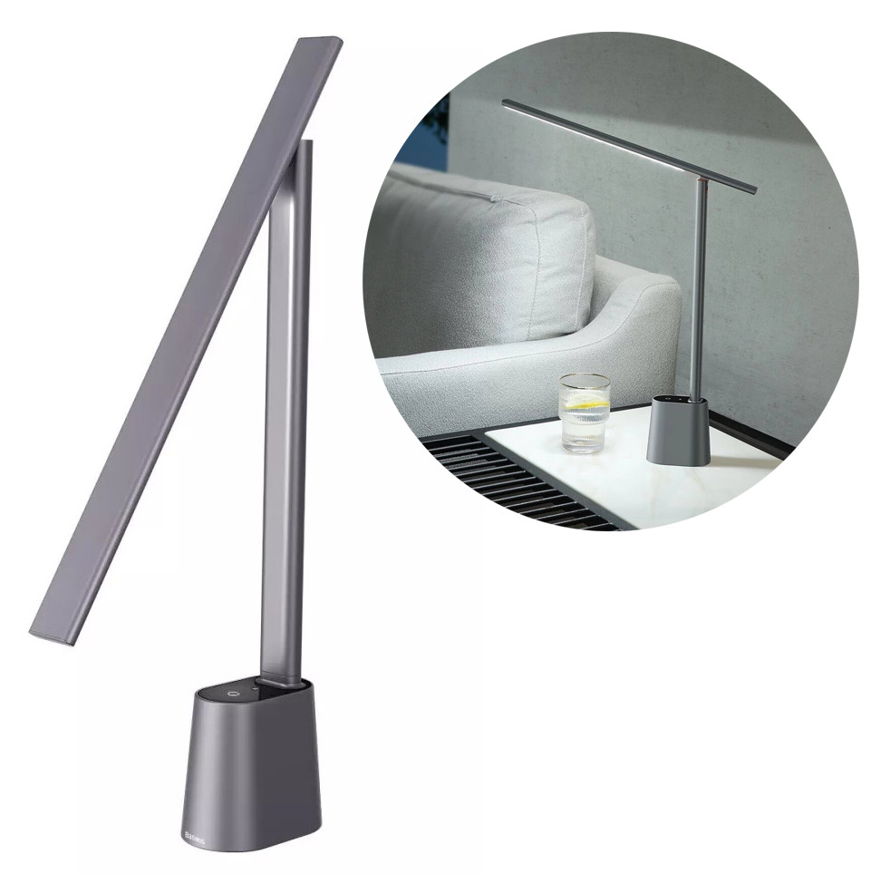 Настільна лампа Baseus Smart Eye Series Charging Folding 5 Вт Сірий (DGZG-0G)