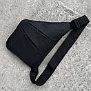 Сумка-месенджер надтонкої конструкції. Колір: чорний, фото 4