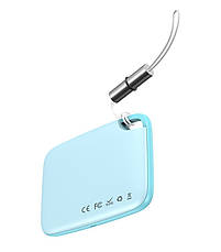 Розумний пошуковий брелок Baseus T2 Ropetype Anti-Loss Device Блакитний (ZLFDQT2-03), фото 4