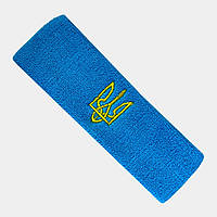 Повязка махровая спортивная на голову Трезубец UA-5760-BLU голубая, Голубой, Размер (EU) - 1SIZE