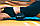 Килимок акупунктурний 4yourhealth Elite Line 1832 з подушкою чорно-блакитний 64*40см, фото 5