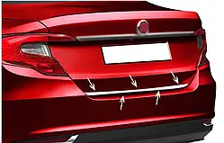 Кромка багажника (нерж) Sedan, Carmos - Турецька сталь для Fiat Tipo 2016- рр